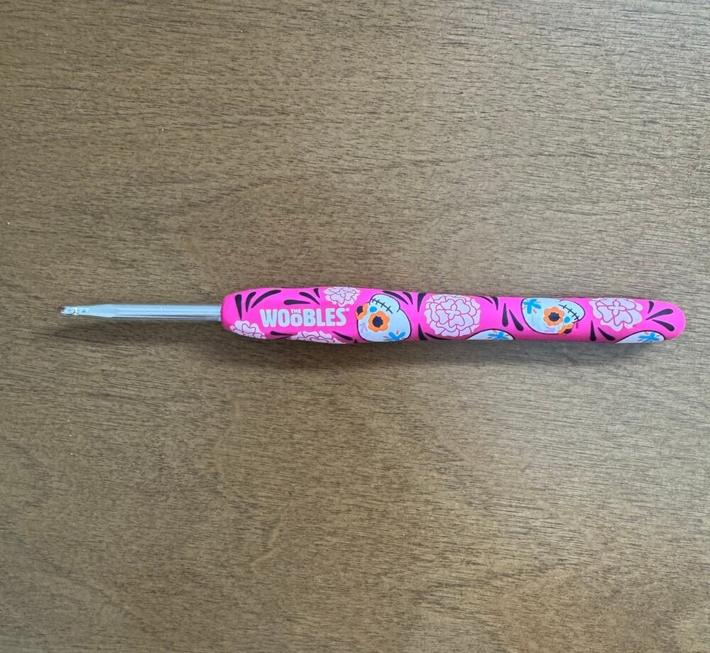 *Halloween Edition* Woobles Catrina the Sugar Skull Collectible Crochet Hook
